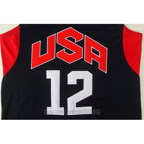 Camiseta USA 2012 James Harden #12 Negro